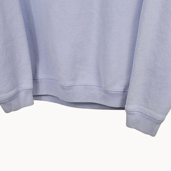 Soft Girl Cabin Winter Fall Harvest Comfy Casual Light Blue Sweatshirt Womens LG - Picture 8 of 15